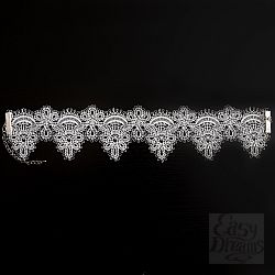 Кружевное ожерелье-чокер, белое Delicati pizzi - Dolce Piccante, S/M, Белый Кружевное ожерелье-чокер, белое Delicati pizzi - Dolce Piccante, S/M, Белый