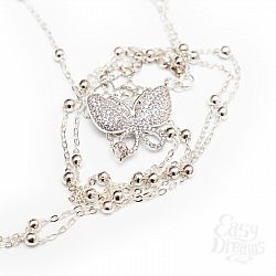 Колье на тело Farfalla - Dolce Piccante, M, Серебряный Колье на тело Farfalla - Dolce Piccante, M, Серебряный