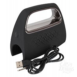 Чёрный мастурбатор с вибрацией Rise Чёрный мастурбатор с вибрацией Rise