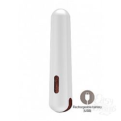 Вибратор BOOM Miki, 16 см., Белый Вибратор BOOM Miki, 16 см., Белый