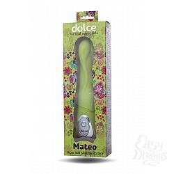 Зелёный вибратор Dolce Mateo - 16,5 см. Зелёный вибратор Dolce Mateo - 16,5 см.