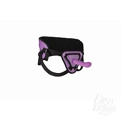   Deluxe Silicone Strap On 8 Inch Purple OUCH! SH-OU210PUR