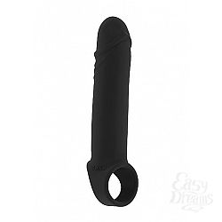 Чёрная удлиняющая насадка Stretchy Penis Extension No.31 Чёрная удлиняющая насадка Stretchy Penis Extension No.31