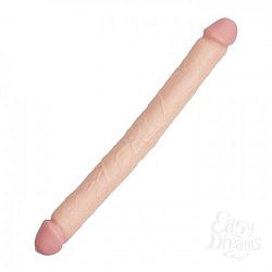 Двойной реалистичный фаллоимитатор из киберкожи - Bioclon 45 см, Телесный Двойной реалистичный фаллоимитатор из киберкожи - Bioclon 45 см, Телесный