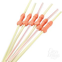 Трубочки-пенисы, 6 шт. Трубочки-пенисы, 6 шт.