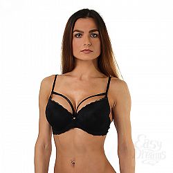 Черный бюст оверлэй с push up Черный бюст оверлэй с push up