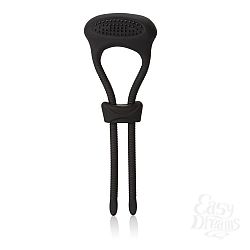Чёрное эрекционное лассо с вибрацией Silicone Ultimate Lasso  Чёрное эрекционное лассо с вибрацией Silicone Ultimate Lasso