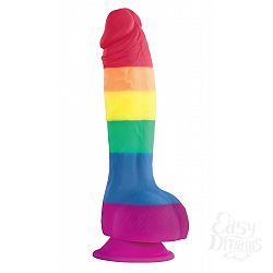 Радужный фаллоимитатор Pride Edition 6 Dildo - 21 см. Радужный фаллоимитатор Pride Edition 6 Dildo - 21 см.