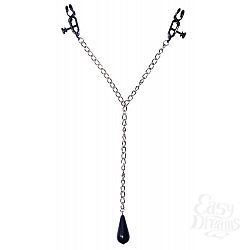 Цепочка с зажимами на соски и с подвеской-утяжелителем Nipple Weights Цепочка с зажимами на соски и с подвеской-утяжелителем Nipple Weights