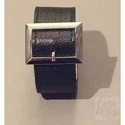 Чёрный браслет с квадратной пряжкой Чёрный браслет с квадратной пряжкой