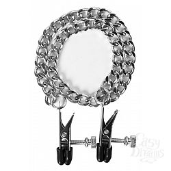 Регулируемые зажимы на соски Flat Nipple Screw с цепочкой Регулируемые зажимы на соски Flat Nipple Screw с цепочкой