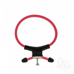 Красно-чёрное эрекционное кольцо с утяжкой RING OF POWER ADJUSTABLE RING  Красно-чёрное эрекционное кольцо с утяжкой RING OF POWER ADJUSTABLE RING