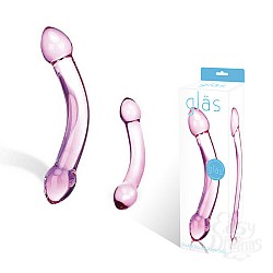 Двухголовый стимулятор из стекла GLAS-70 Двухголовый стимулятор из стекла GLAS-70