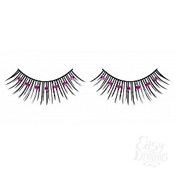 Ресницы чёрно-фиолетовые со стразами Ресницы чёрно-фиолетовые со стразами