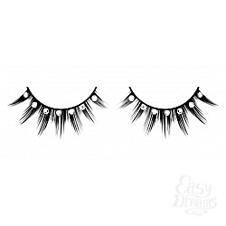 Ресницы чёрные с серебряными стразами Ресницы чёрные с серебряными стразами