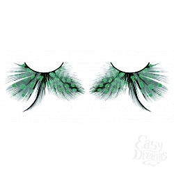 Ресницы бирюзовые перья Ресницы бирюзовые перья