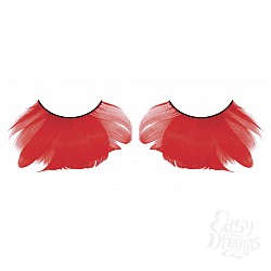 Ресницы красные перья Ресницы красные перья