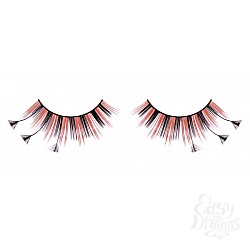 Ресницы чёрно-красные перья Ресницы чёрно-красные перья