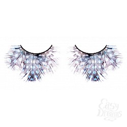 Ресницы светлые сине-фиолетовые перья Ресницы светлые сине-фиолетовые перья