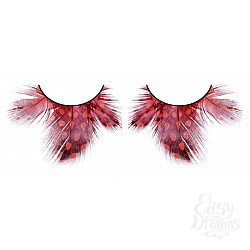 Ресницы тёмно-красные перья Ресницы тёмно-красные перья