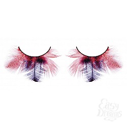 Ресницы красно-фиолетовые перья Ресницы красно-фиолетовые перья