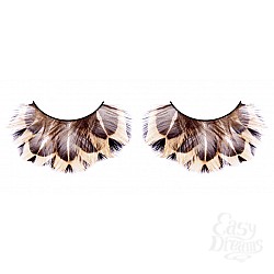 Ресницы бежево-коричневые перья Ресницы бежево-коричневые перья