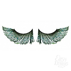 Ресницы зелёные перья Ресницы зелёные перья