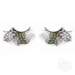 Ресницы коричнево-зелёно-фиолетовые перья Ресницы коричнево-зелёно-фиолетовые перья