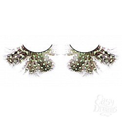 Ресницы тёмно-зеленые перья Ресницы тёмно-зеленые перья