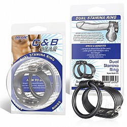 Двойное кольцо выносливости на пенис DUAL STAMINA RING BLM1719  Двойное кольцо выносливости на пенис DUAL STAMINA RING BLM1719