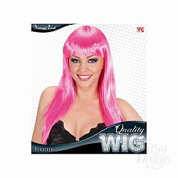 Парик Beautiful - длинные прямые волосы с челкой, Красный Парик Beautiful - длинные прямые волосы с челкой, Красный