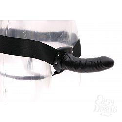 Полый страпон, унисекс, черный, 16 см Полый страпон, унисекс, черный, 16 см