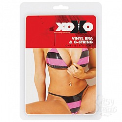 Виниловый комплект с розовыми полосками 12-2017XO Виниловый комплект с розовыми полосками 12-2017XO