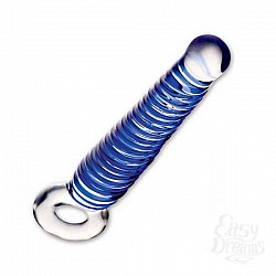 Витая стеклянная втулка с кольцом-держателем, 16 см Витая стеклянная втулка с кольцом-держателем, 16 см