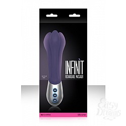 Вибромассажер Infinit перезаряжаемый фиолетовый Вибромассажер Infinit перезаряжаемый фиолетовый