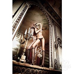 Черные гольфы в мелкую сеточку с задним швом Have Fun Princess Черные гольфы в мелкую сеточку с задним швом Have Fun Princess