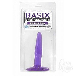 Анальная пробка фиолетовая BASIX 4 Анальная пробка фиолетовая BASIX 4