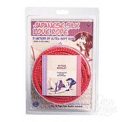 Красная веревка для фиксации Japanese Silk Love Rope - 5 м. Красная веревка для фиксации Japanese Silk Love Rope - 5 м.