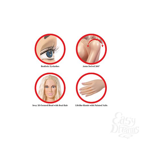  3    Pipedream Extreme Dollz Hannah Harper Life-Size Love Doll   .