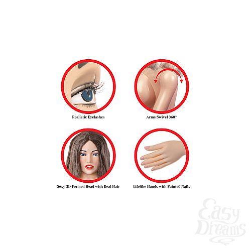  3    Pipedream Extreme Dollz  Agent 69 Life-Size Love Doll   .