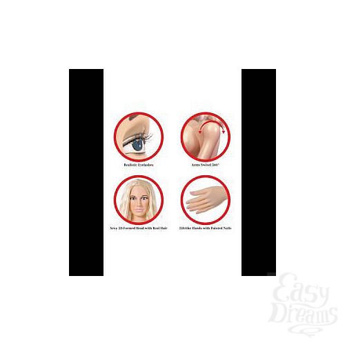  3    Pipedream Extreme Dollz Hannah Harper Life-Size Love Doll   .