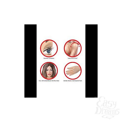  3    Pipedream Extreme Dollz  Agent 69 Life-Size Love Doll   .