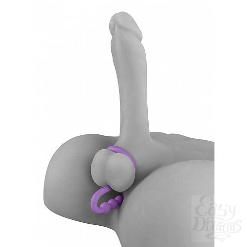 Фотография 3:  Утяжка Fetish Fantasy Elite Ball Cinch with Anal Bead на мошонку с анальной цепочкой фиолетовая Фотография 3  Утяжка Fetish Fantasy Elite Ball Cinch with Anal Bead на мошонку с анальной цепочкой фиолетовая
