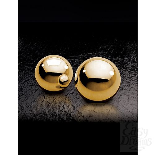 Фотография 3:  Комплект из двух шаров, диаметром 20 мм. Материал - металл. FF GOLD - BEN-WA BALLS Фотография 3  Комплект из двух шаров, диаметром 20 мм. Материал - металл. FF GOLD - BEN-WA BALLS