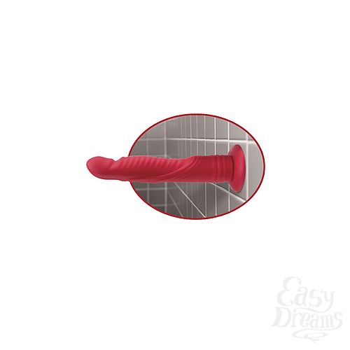 ���������� 4  ��������������� � ����� Vibrating 8 Dildo Red