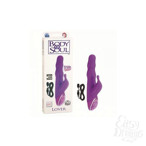 Фотография 2:  Фиолетовый хай-тек вибратор Body   Soul Rechargeable Lover - 19,5 см. Фотография 2  Фиолетовый хай-тек вибратор Body   Soul Rechargeable Lover - 19,5 см.