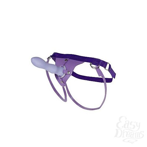 ���������� 3  ������� Silicon Strap-on Purple