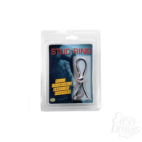 Фотография 1:  Чёрная утяжка для усиления эрекции Stud Ring  Фотография 1:  Чёрная утяжка для усиления эрекции Stud Ring