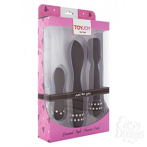 ���������� 2  ����� ���������� DIAMOND TRIPLE PLEASURE PACK BLACK 10245TJ