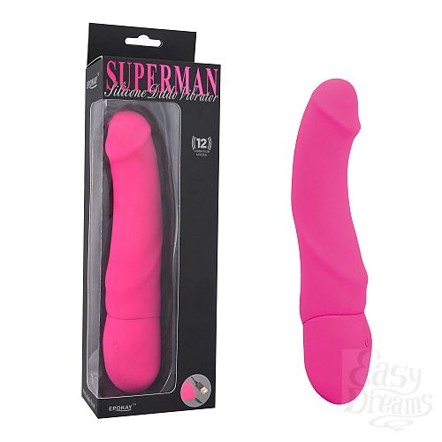 Фотография 1:  Вибратор Rechargeable Silicone Dildo PINK EK-1401-PK Фотография 1:  Вибратор Rechargeable Silicone Dildo PINK EK-1401-PK